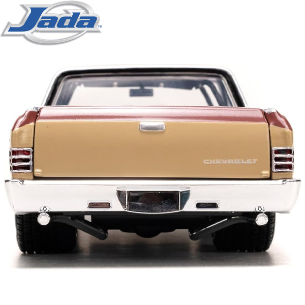 Jada Toys Looney Tunes Hollywood Rides Die Cast Tasmanian Devil and 1/24 Scale Chevy El Camino
